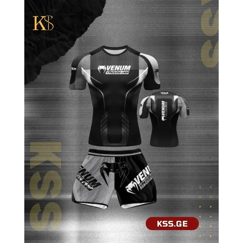 Conjunto de Roupas Casuais para Esportes ao Ar Livre, Camiseta de Manga Curta e Calças Curtas para Homens e Mulheres, Roupas de Artes Marciais e Boxe