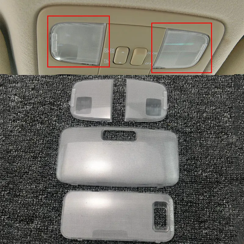 Para Toyota Land Cruiser Prado LC120 FJ120 2003 -2009 Lexus GX470 2003-2009 cubierta de luz de lectura interna automática carcasa de lámpara de techo