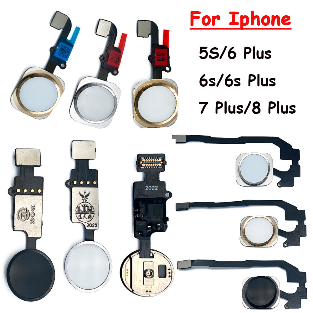 НОВАЯ протестированная замена для iPhone 6, 6S, 7, 8 Plus, 5S, кнопка «Домой», функция гибкого возврата, работа, без Touch ID, датчик отпечатков пальцев