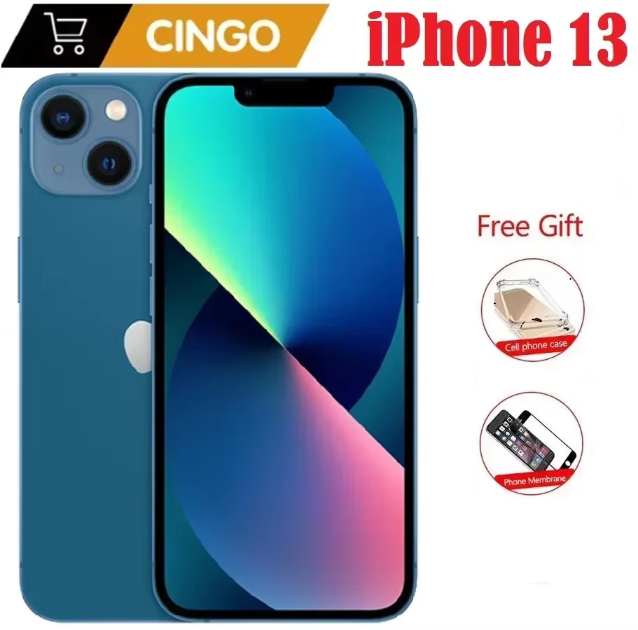 iPhone 13 128GB/256GB ROM desbloqueado A15 Chip IOS 5G Smartphone Face ID 6,1 "pantalla OLED Original iphone 13 teléfono móvil