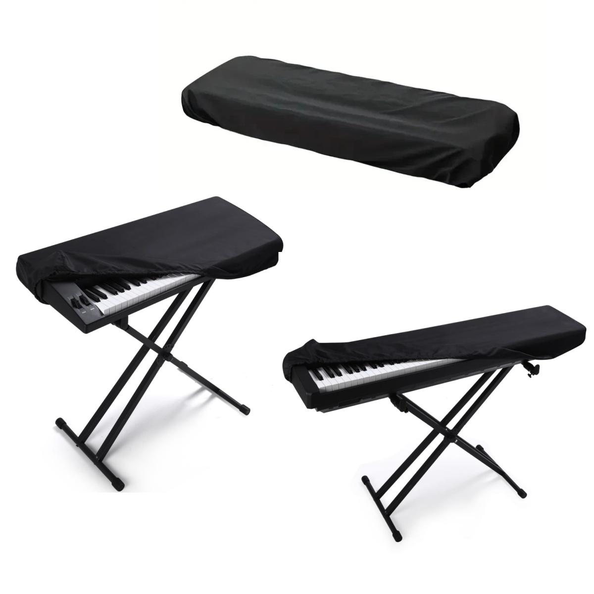61 \ 88 tombol kunci Piano Keyboard penutup debu dapat diatur bernapas panas Radiationd Keyboard Piano penutup untuk Digital elektrik Piano