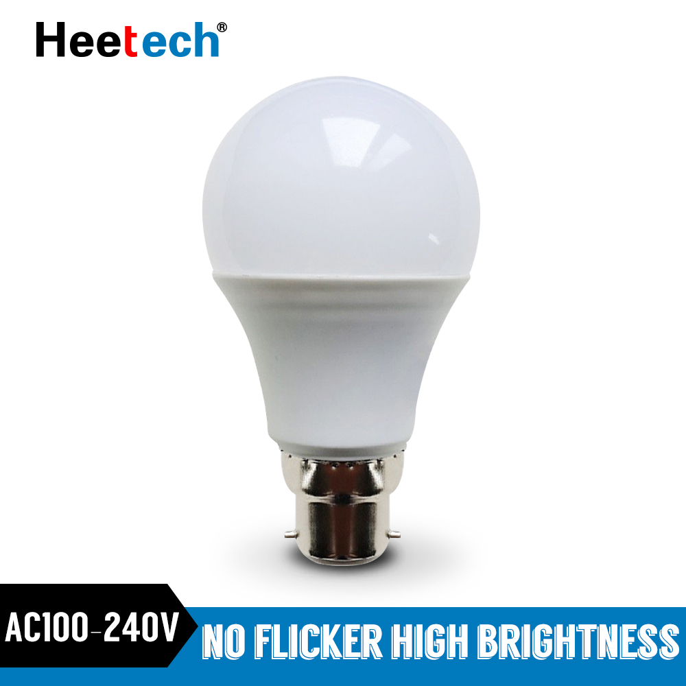 B22 LED 電球ライトバヨネットランプランパーダ 3 ワット 6 ワット 9 ワット 12 ワット 15 ワット 18 ワット 21 ワットコールドホワイトウォームホワイトボンビージャ AC 110V 220V 230V 省エネ