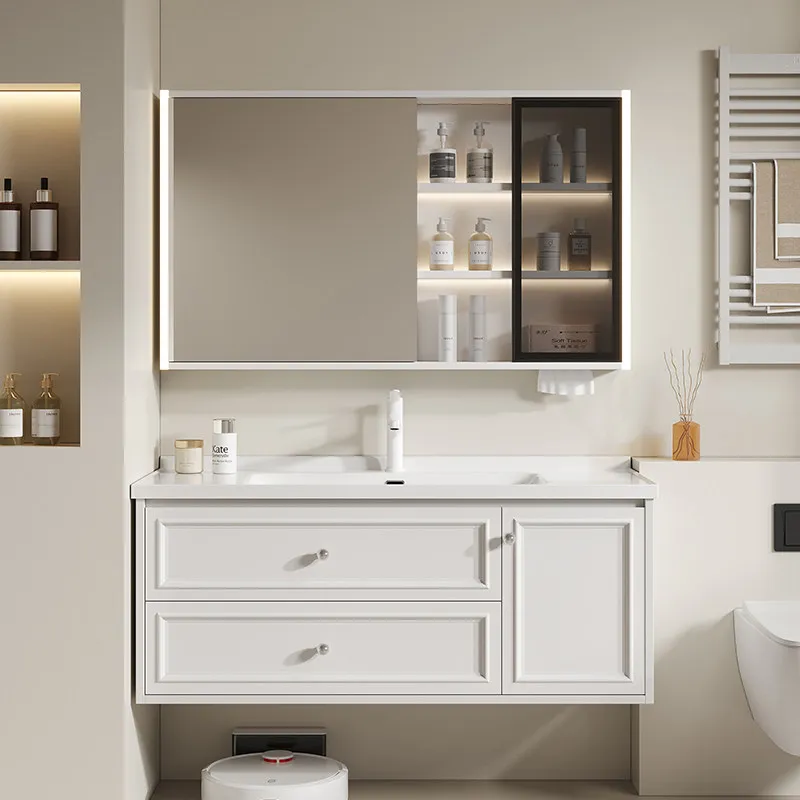 Partitions Display Bathroom Cabinet Over Wall Perfume Storage Organizer Cupboard Mirror Decorations Gabinete Salon Furniture