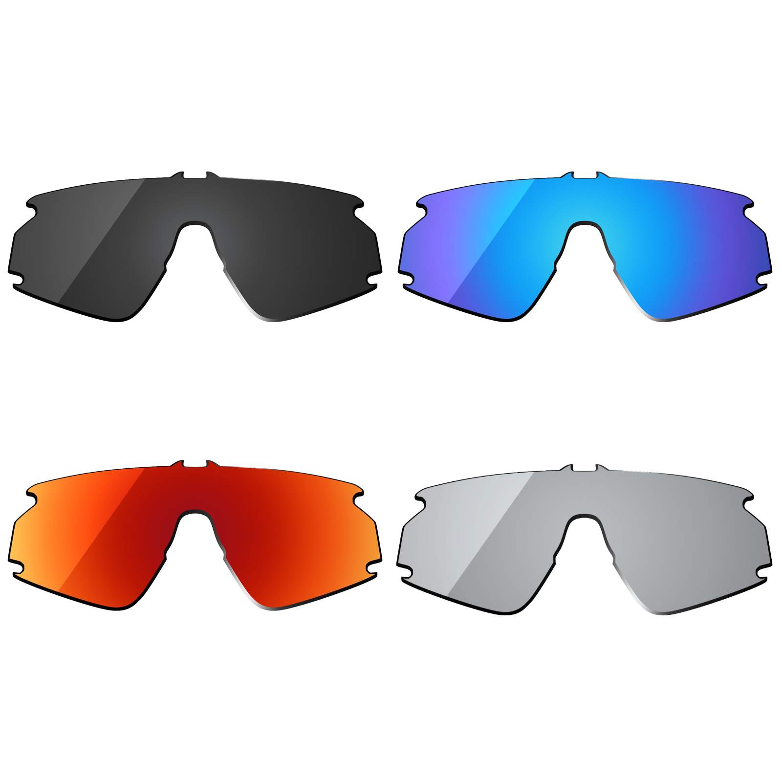 OOWLIT lensa terpolarisasi pengganti untuk kacamata Oakley BXTR OO9280