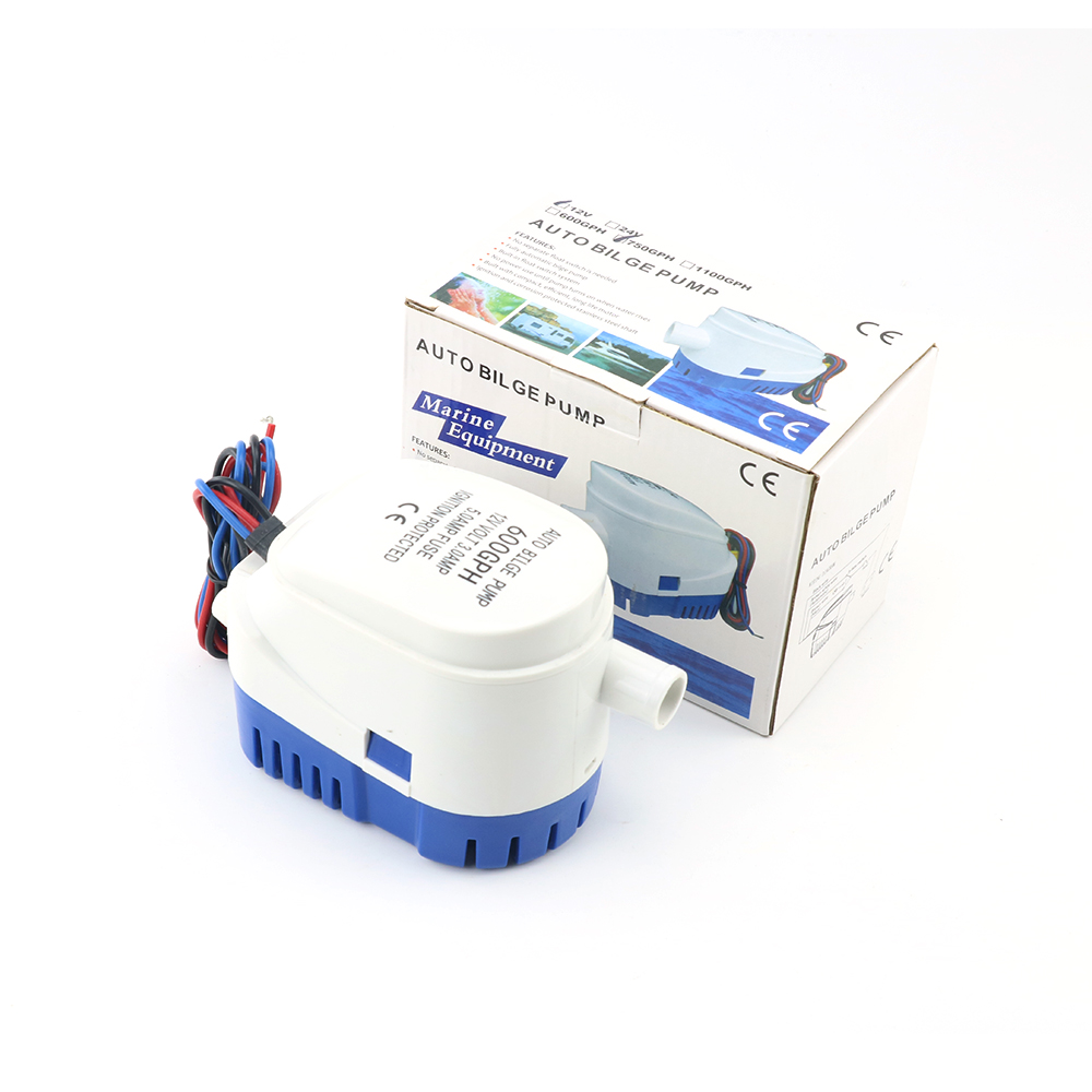 Automatyczna łódź zatapialna pompa zęzowa 12V Volt DC elektryczna pompa wodna morska mała Auto 600GPH 750GPH 1100GPH z przełącznikiem