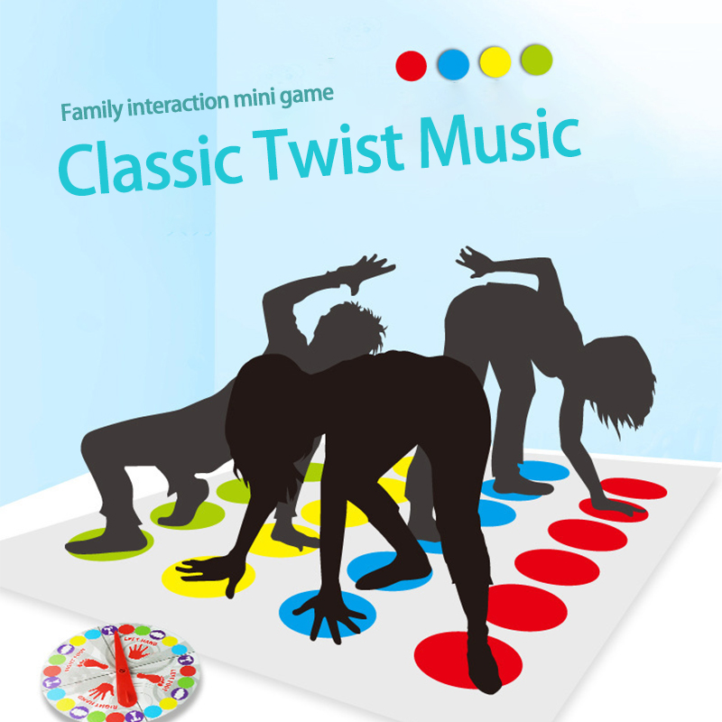 Twist-Spiel lustiges Kind Familie Body Twist Move Matte Brettspiel Party Spaß Brettspiele Party Spiel Familien spiel