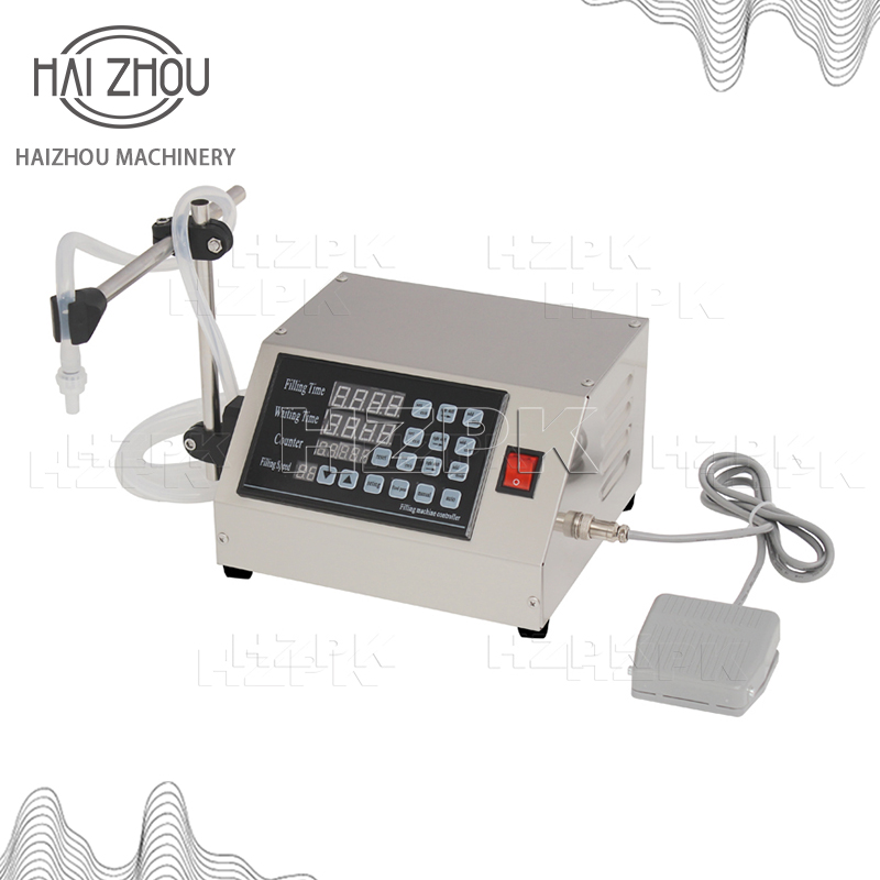HAIZHOU Digital Control Liquid Filling Machine Water Perfume Drink Milk Juice Diaphragm Pump Small Bottle Jar Packing GFK-180