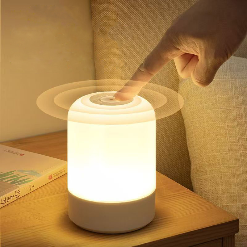 Bedside Led Night Lights Dimmable USB Powered Charging 3 Color Desktop Lamps Bedroom Bedside Decor Touch Reading Led Table Lamps