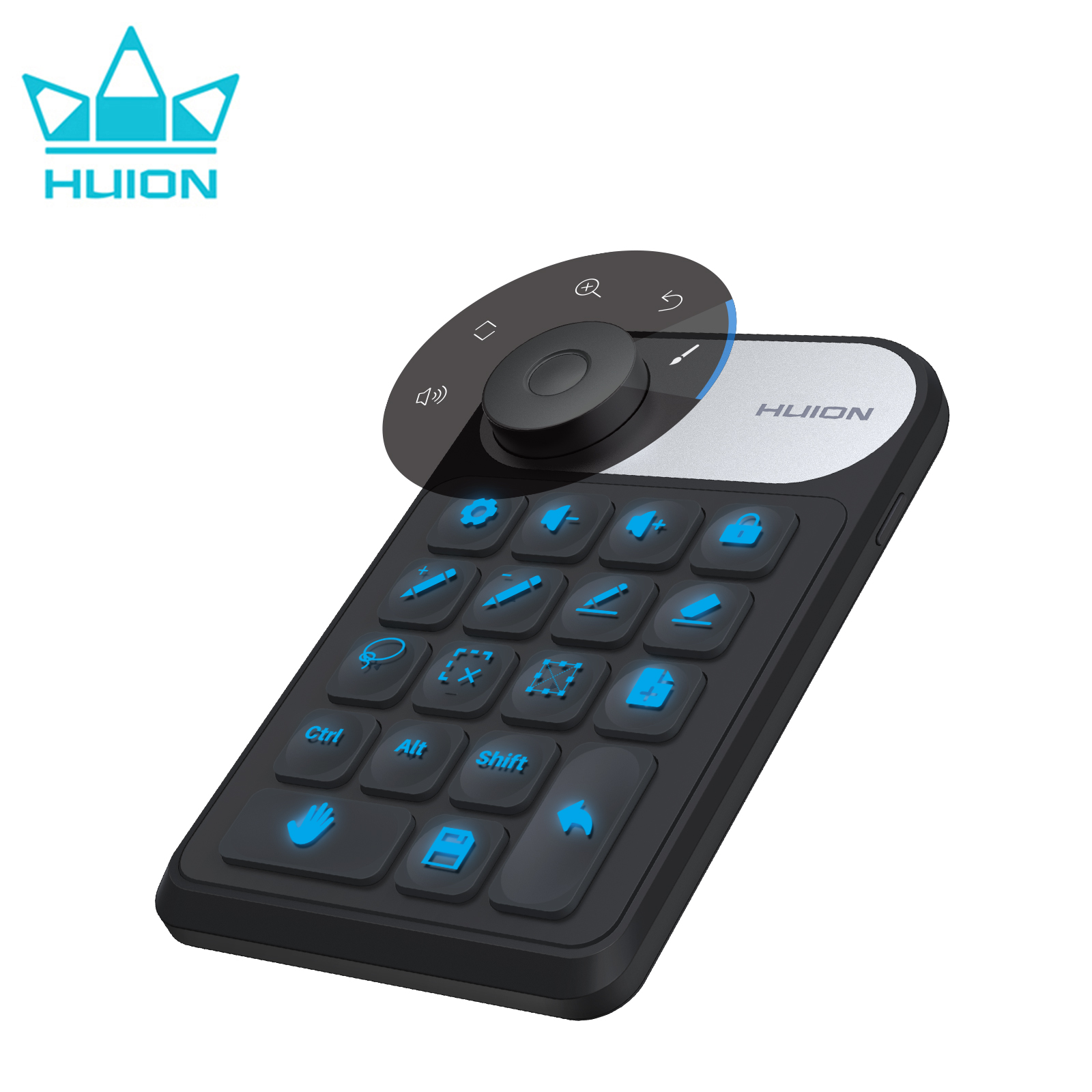 Mini bezprzewodowa klawiatura HUION Bluetooth 5.0 do tabletów graficznych, komputerów MacOS, Windows PC i laptopów