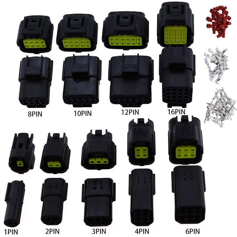 1 2 3 4 6 8 10 12 16 pines Denso Auto conector de cable impermeable enchufe eléctrico coche sellado arnés de camión enchufe con Terminal