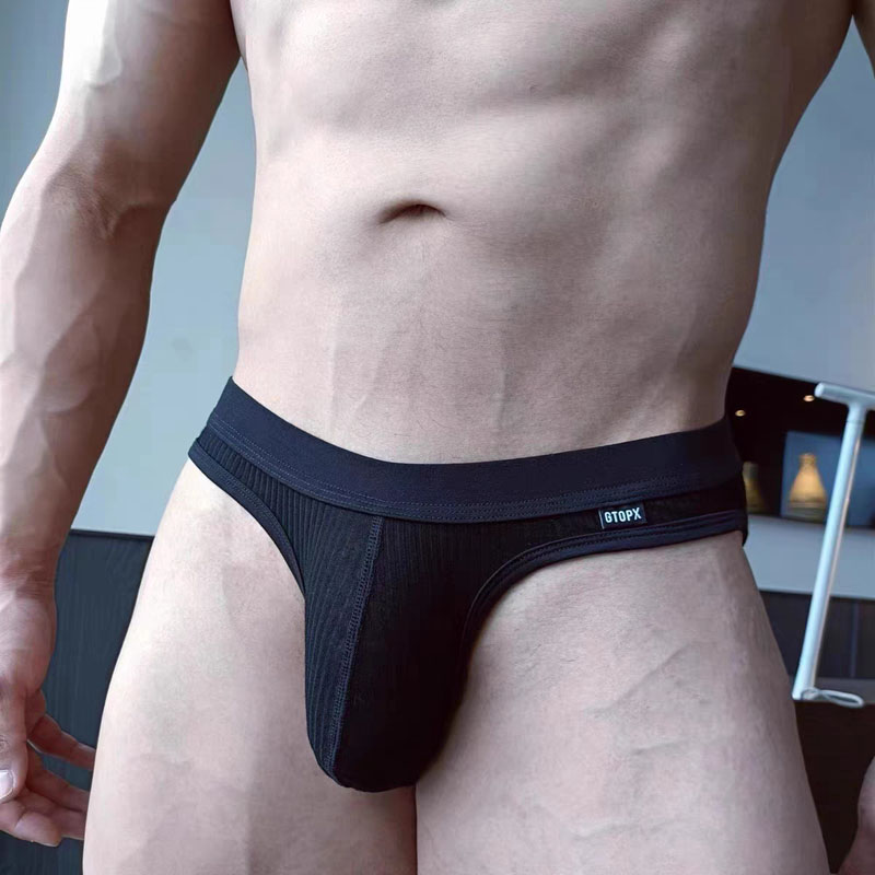 Ropa interior Sexy para hombre, calzoncillos sexis Gay, ropa interior transparente para hombre, Slip transpirable, sedoso, de secado rápido, bolsa convexa en U, calzoncillos, Tanga