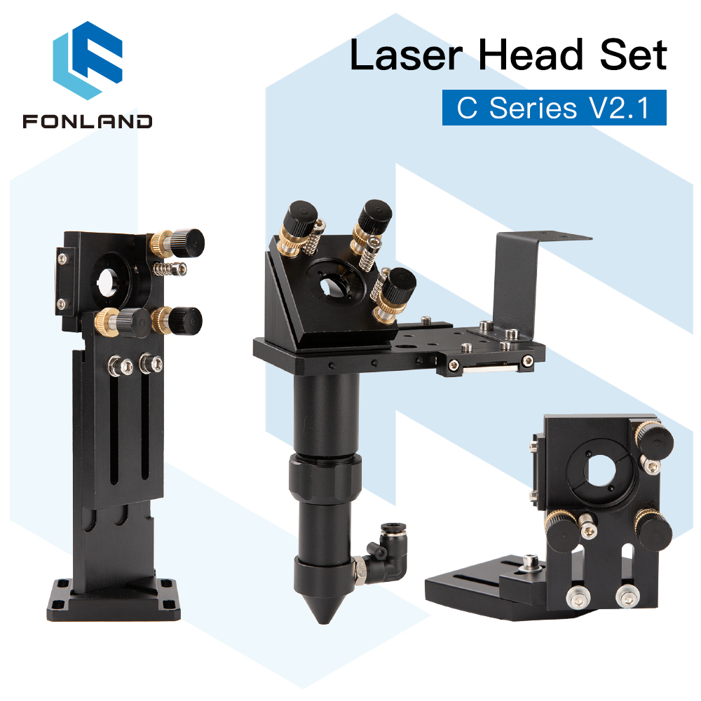 FONLAND CO2 เลเซอร์ชุดเลนส์ D18 FL38.1 D20 FL50.8/63.5/101.6 มม.Integrative Mount Dia25 กระจกสําหรับเครื่องตัดเลเซอร์