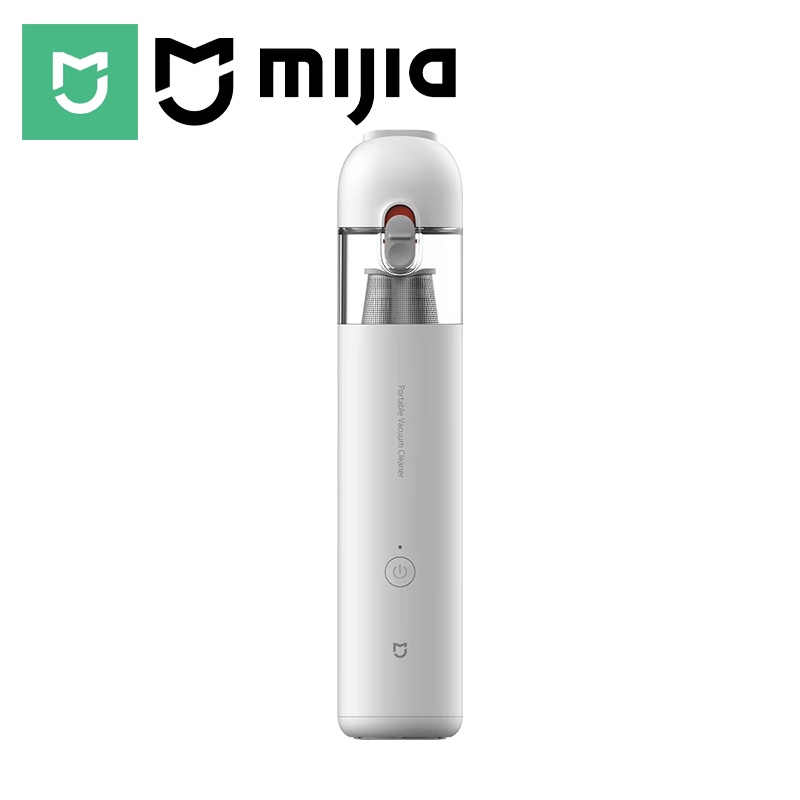 MIJIA ハンドヘルドワイヤレス掃除機、13KPa吸引力、家庭用車用コードレスポータブル掃除機、最大バッテリー寿命30分