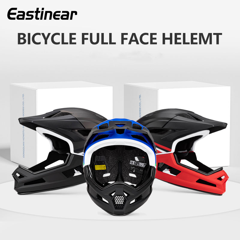Eastineaire Hoge Kwaliteit Volwassen Mountainbike Full Face Verwijderbare Lichtgewicht Ademende Sport Downhill Mtb Road Rijhelm