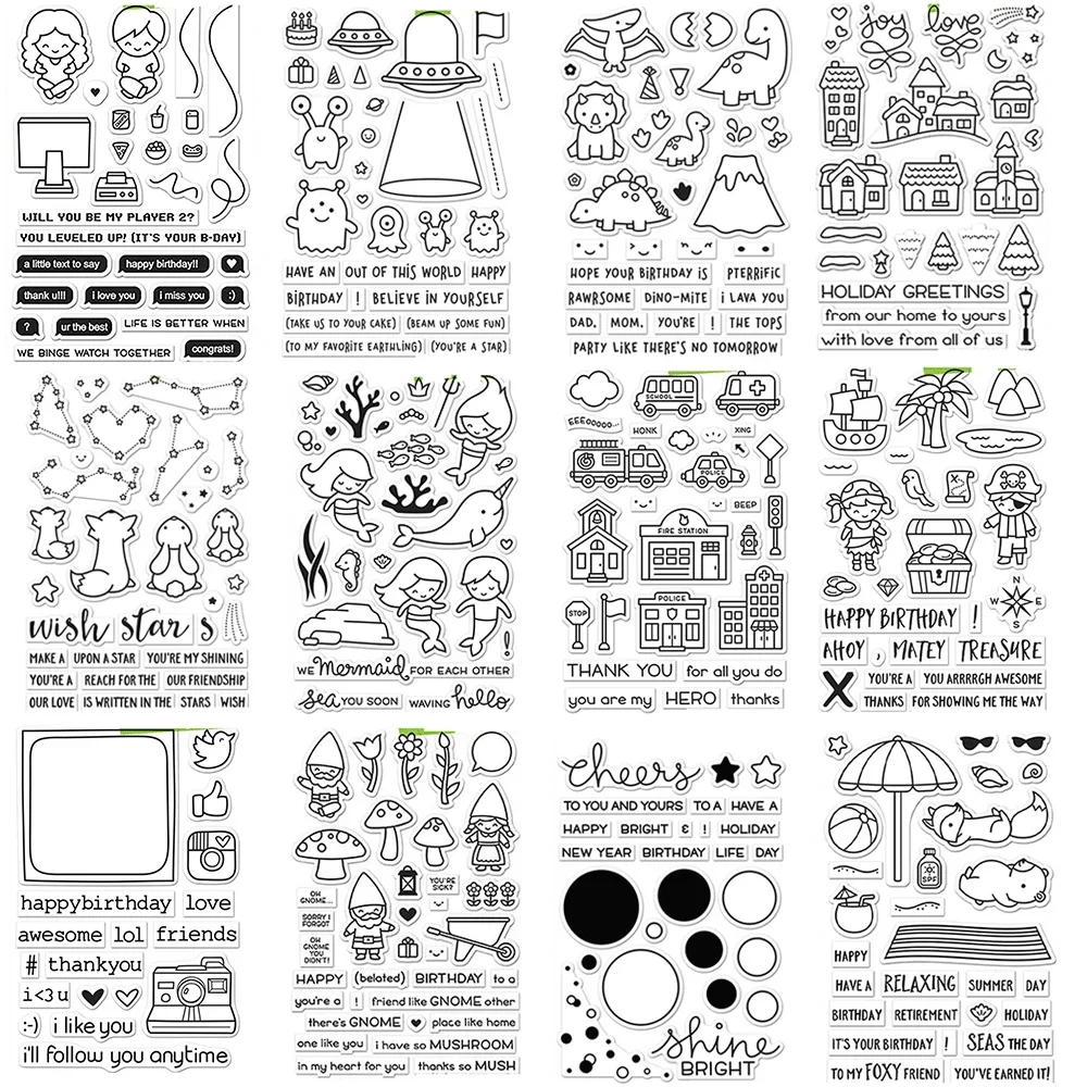 Christmas, Oh Gnome Stamp on the beach Clear Stamps or Metal Cutting Dies Hot For DIY Craft Making Card Scrapbooking Decoration
