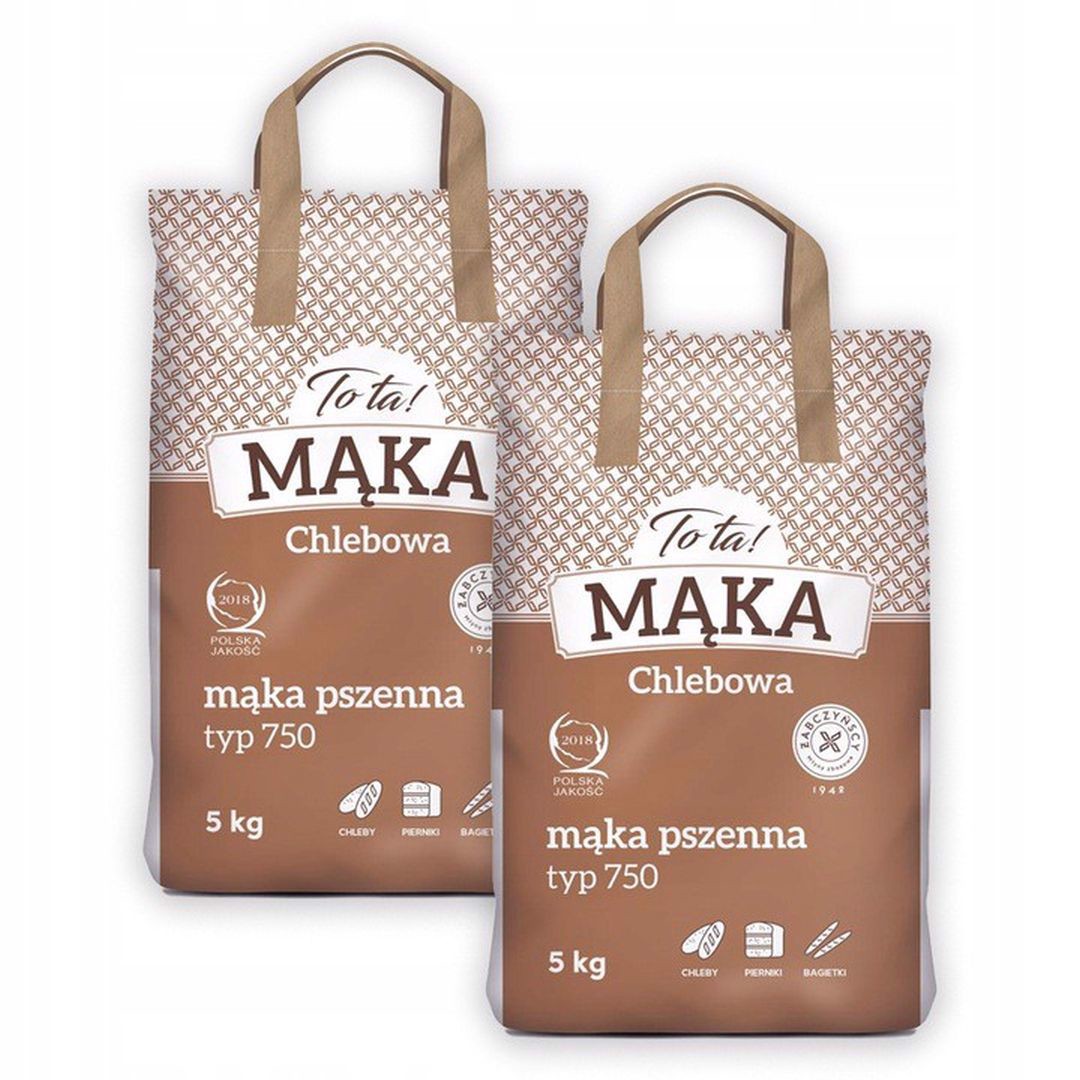 ToTa! Mąka pszenna typ 750 chlebowa 5 kg x2 sztuk