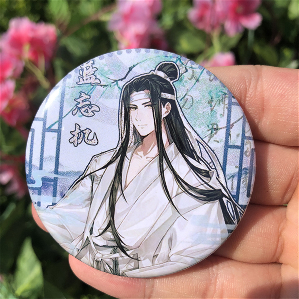 ปรมาจารย์ด้านการเพาะปลูกปีศาจ MO Dao Zu Shi Wei Wuxian LAN Wangji ตัวปักหมุด aksesoris Bros เหล็กเคลือบดีบุก spte