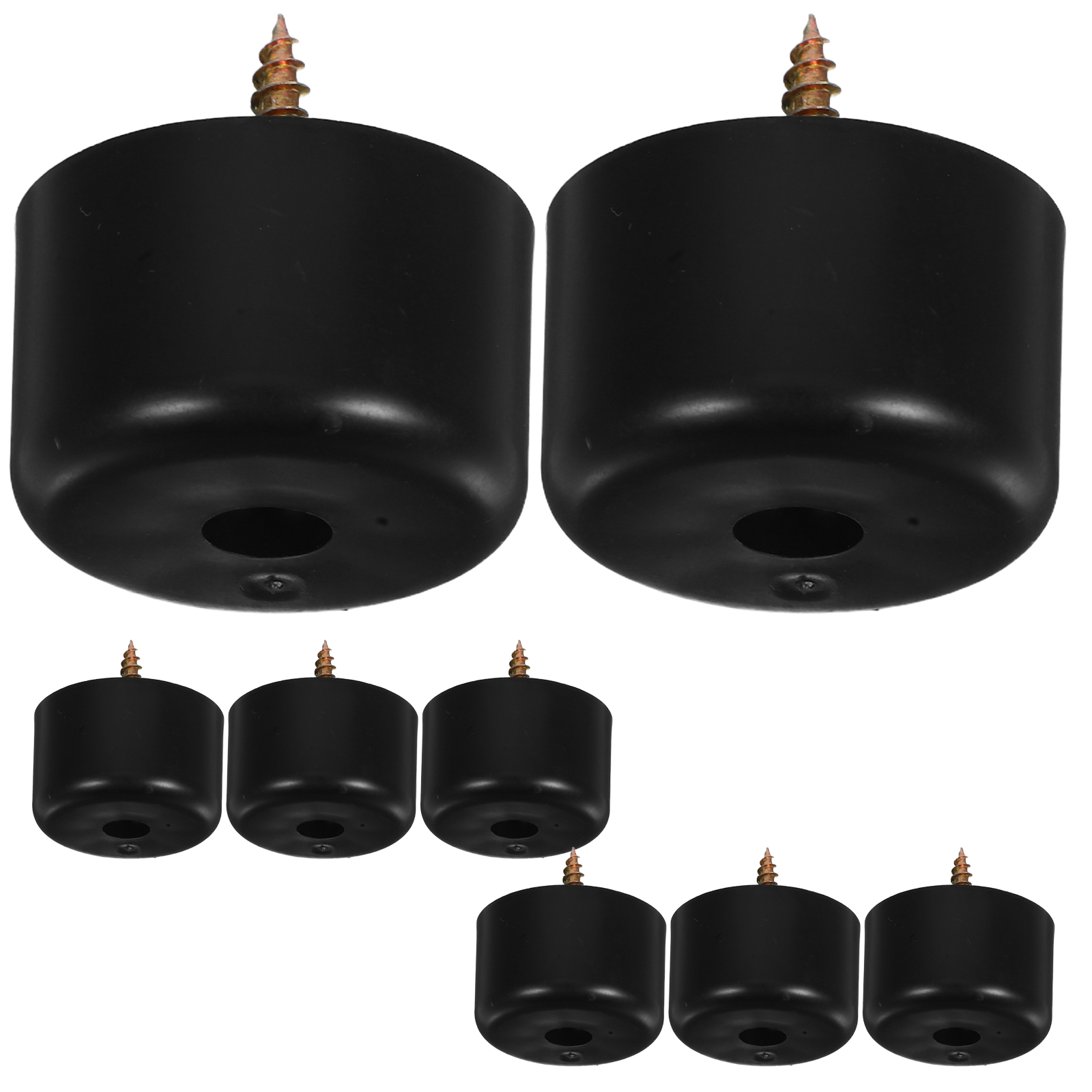 Patas redondas de plástico para sofá, patas duraderas para muebles, Base antideslizante de repuesto para gabinete, sofá, mesa, taburete, 8 Uds.