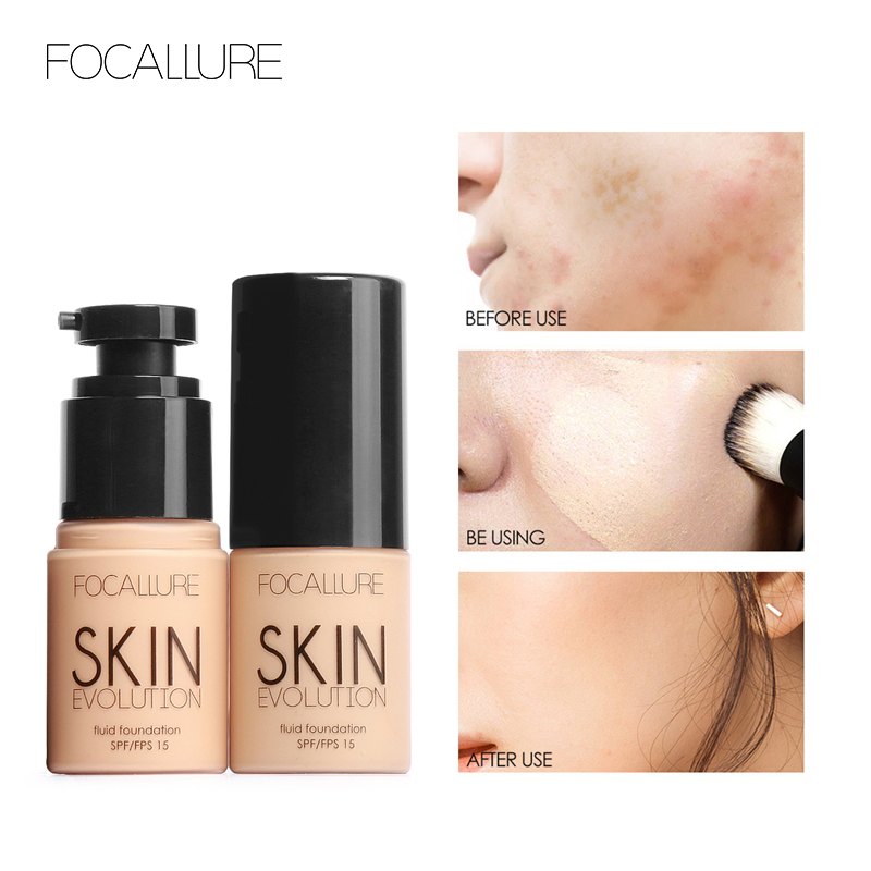 Focallure Base жидкая основа для лица, крем с полным покрытием, консилер, контроль жирности, увлажняющая основа, крем для макияжа для женщин