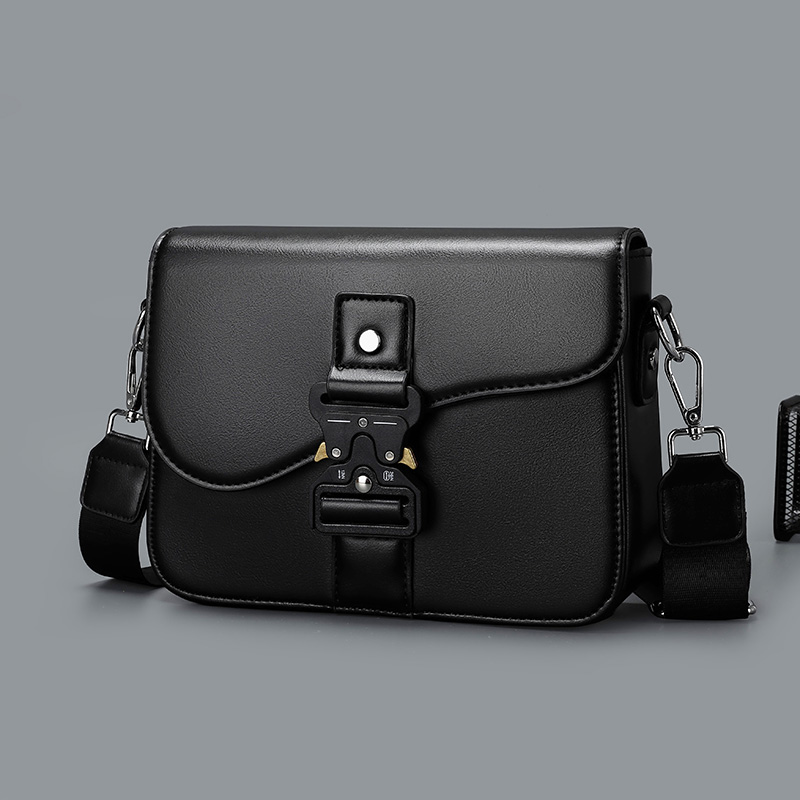 Stylowa męska torba crossbody z wysokiej jakości skóry PU, minimalistyczna torba na ramię do pracy, idealna do codziennych dojazdów i podróży.