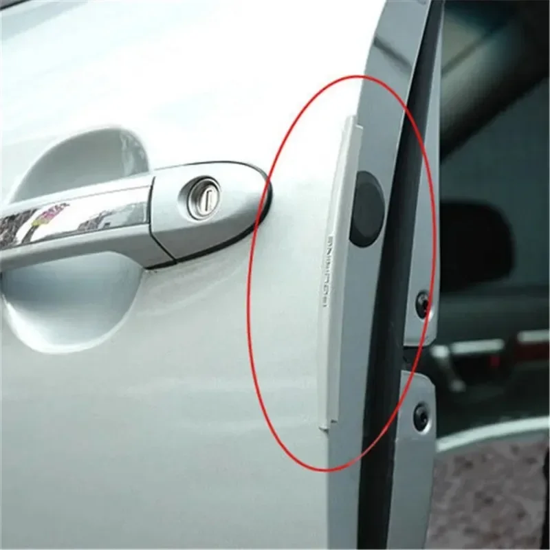 8 unids/set tira protectora de puerta de coche barra de choque de puerta de coche amortiguador de parachoques embellecedor protector borde esquina accesorios de decoración de coche