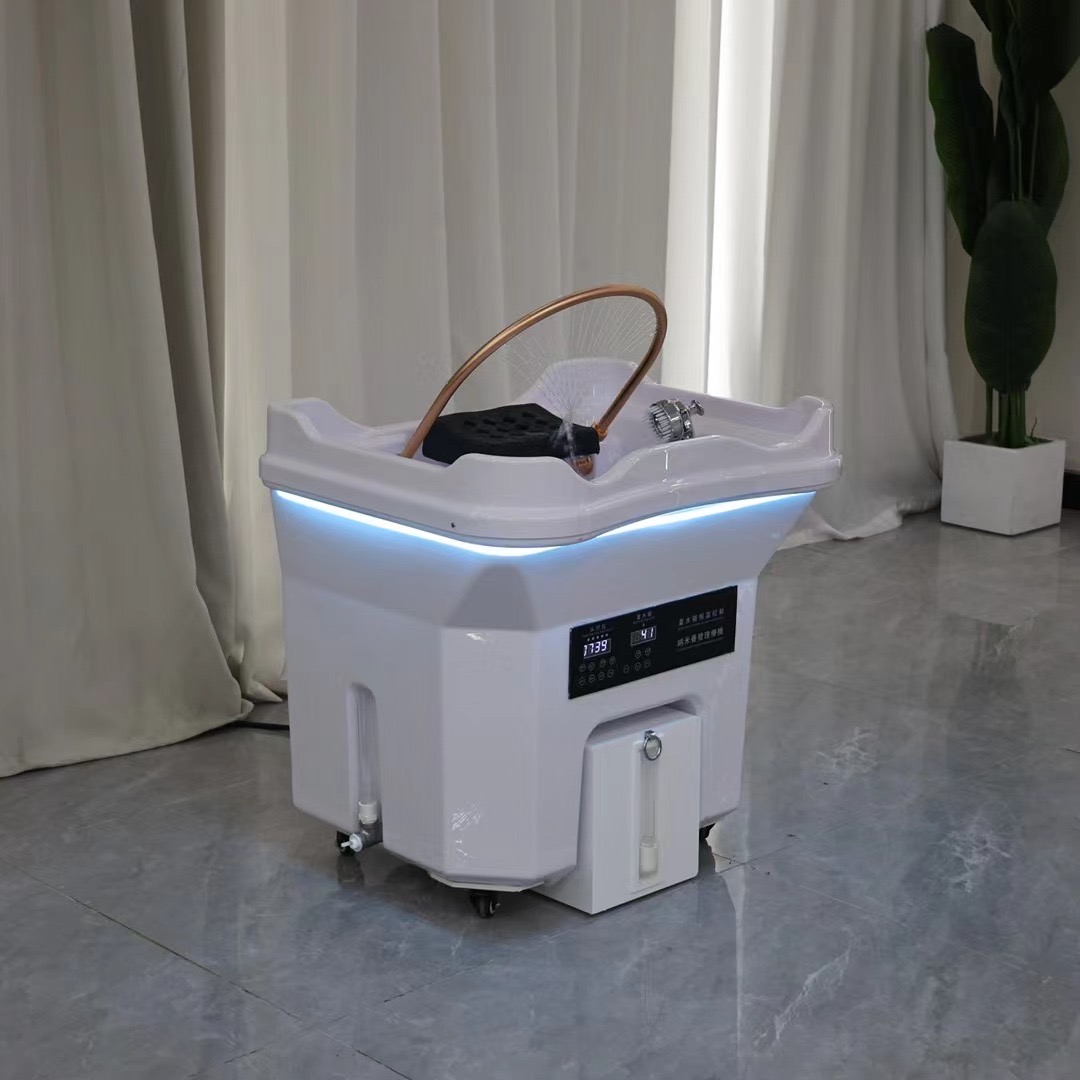 2025 nova ue 60 litros portátil spa spa shampoo tigela luxo spa centro cabelo shampoo bac conexão