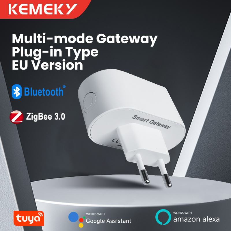 KEMEK Tuya ZigBee ゲートウェイ ハブ プラグイン タイプ マルチモード ZigBee ゲートウェイ ブリッジ Bluetooth メッシュ ハブ スマート ホーム オートメーションをサポート