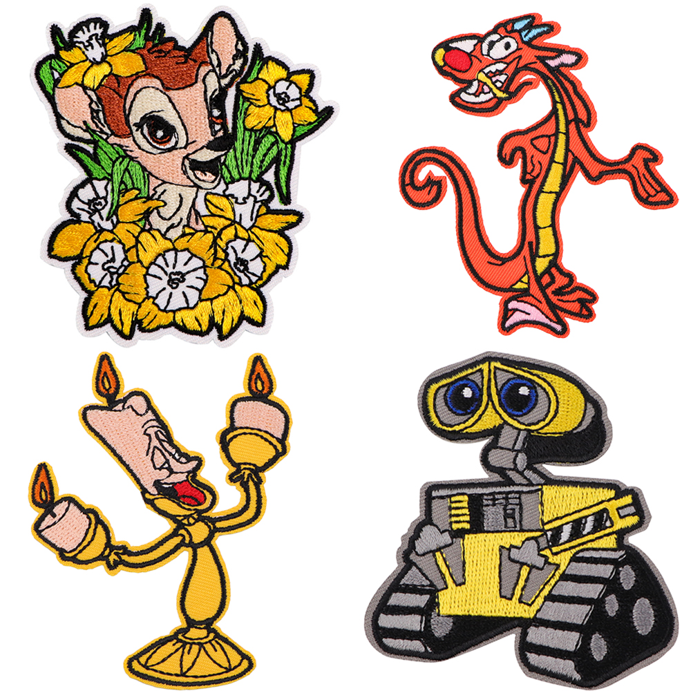Figuras dos desenhos animados remendo para roupas ferro em bordado costura apliques costurar em tecido crachá diy acessórios de vestuário