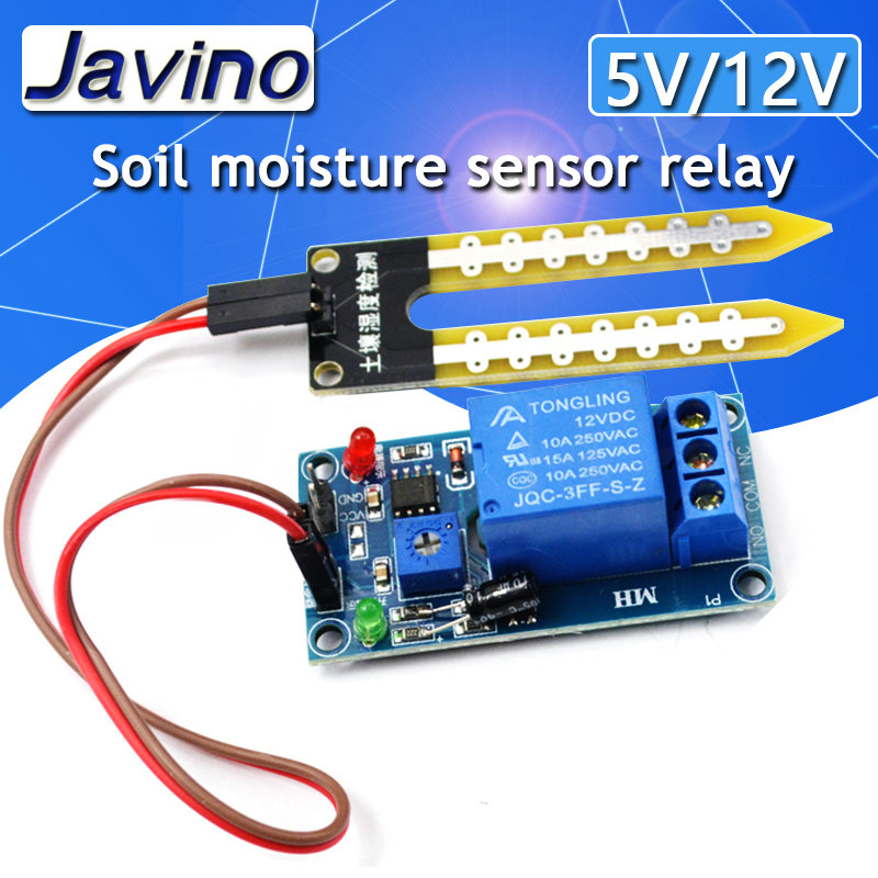 Modul Sensor Kelembaban Tanah Kapasitif/Modul Kontrol Relai Tampilan Digital Kelembaban Tanah Penyiraman Otomatis UNTUK Arduino