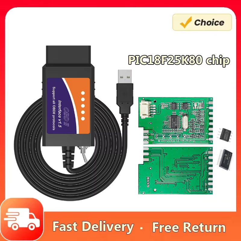 FORscan ELM 327 OBD2 диагностический сканер USB V1.5 HS/MS CAN переключатель для Ford транспортных средств считыватель кодов кодирования Бесплатная доставка