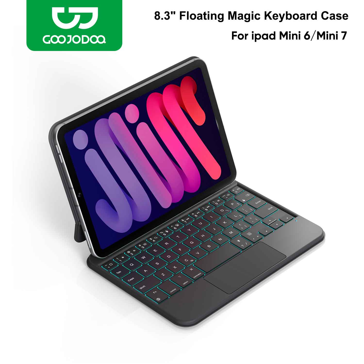 Чехол GOOJODOQ Magic Keyboard для iPad Mini 7 A17 Pro Mini 6, 6, 7, поколения, 8,3 дюйма, плавающая консольная подставка, мультисенсорный трекпад
