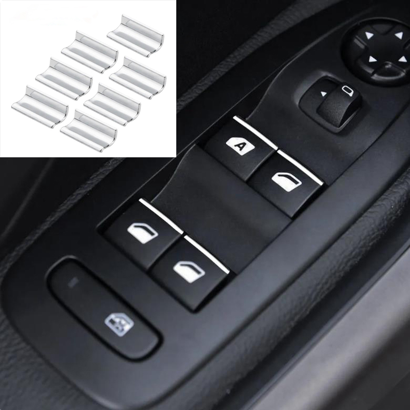 Un petit pour KIT 2008 208 3008 408 508 301 308 pour Cristaux en C4L C-QUATRE C5 Chrome Porte Fenêtre Levage Bouton Joli Paillettes Garniture