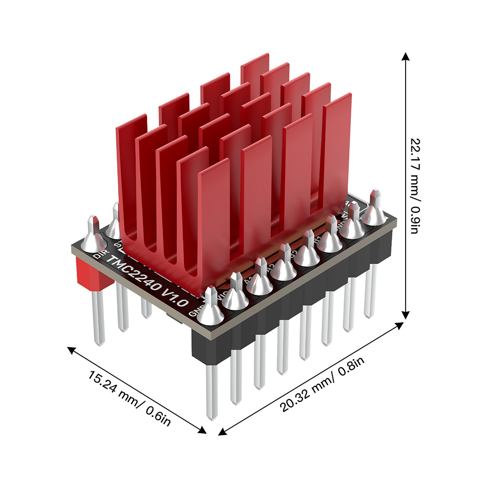 Controlador de Motor paso a paso BIGTREETECH TMC2240 SPI/UART 36V, controlador silencioso, piezas para impresora 3D, para placa base Octopus Pro SKR V1.4 Turbo