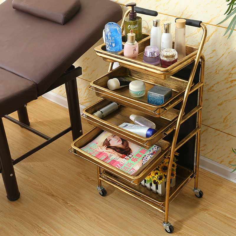 Trolley opslag hulpwagen voor spa professionele kapperswagen schoonheidssalon meubilair cosmetica gereedschap met wielen