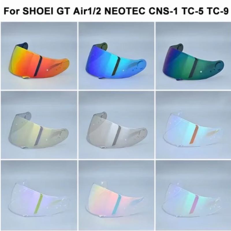 Lente de viseira para capacete de motocicleta, proteção facial completa, capa de lente para shoei gt-air gt air2 neotec CNS-1 cns1 tc- 5