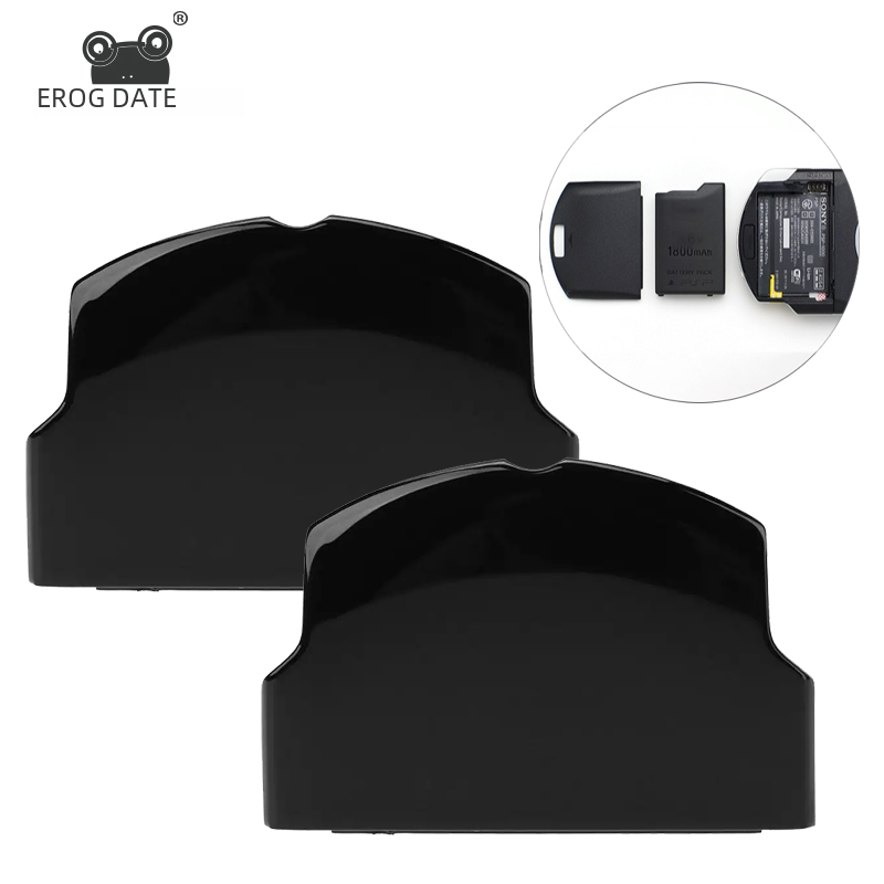 DATA FROG Battery Back Door Cover Case Replacement for Sony PSP 2000 3000 Fat Black New Repair Parts