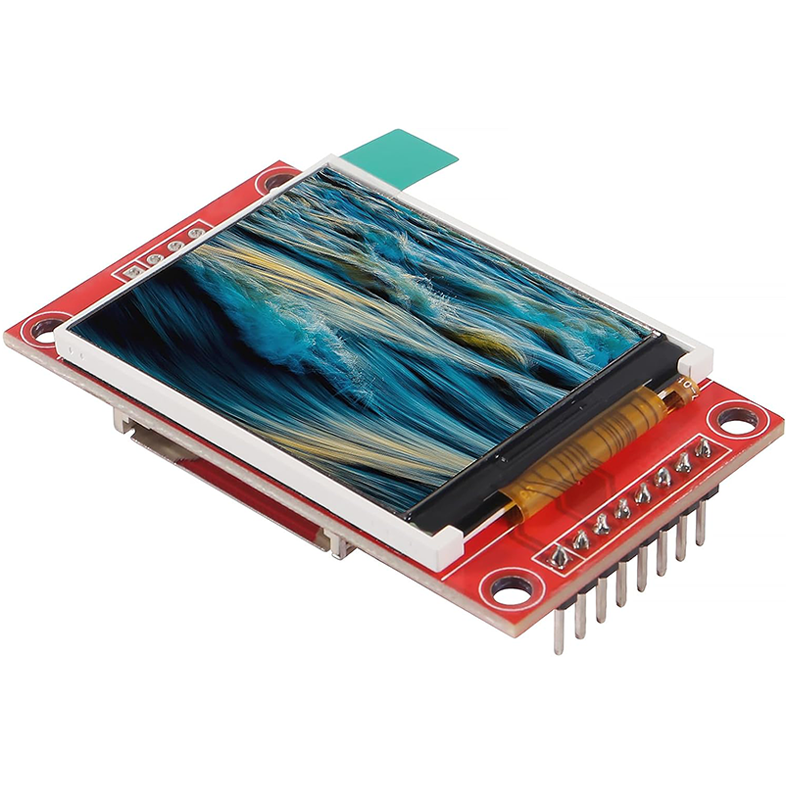 Módulo de pantalla LCD SPI TFT de 1,8 pulgadas ST7735 128 × 160 protector de pantalla TFT LCD 3,3 V 5,5 V 51/AVR/STM32/ARM 8/16 bits