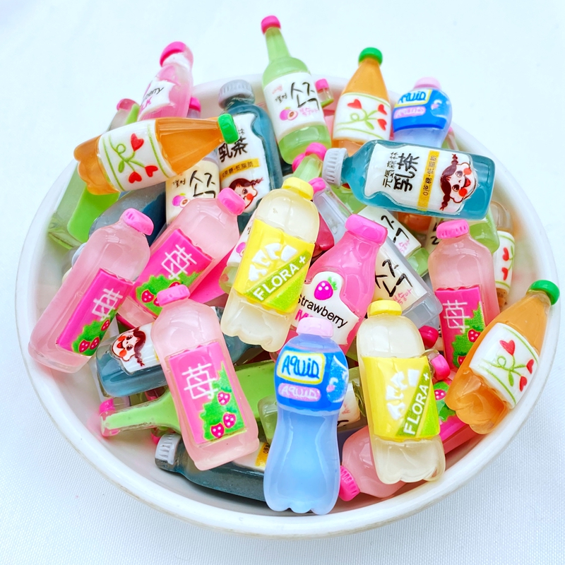 10 pièces nouveau Kawaii mignon fruits boisson dos plat résine Cabochons Scrapbooking bijoux à bricoler soi-même artisanat décoration accessoire