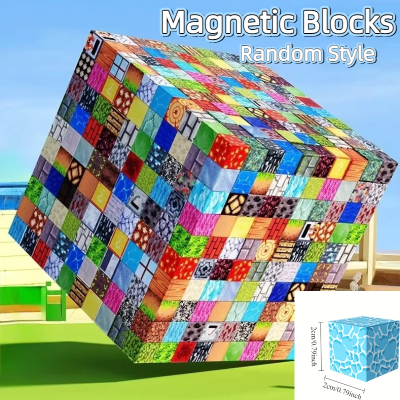 20-500 Stück Zufällige Magnetwürfel, STEM-Bausteine für Kinder, Kreatives Stapelspielzeug, Geschenk für Jungen und Mädchen ab 3 Jahren