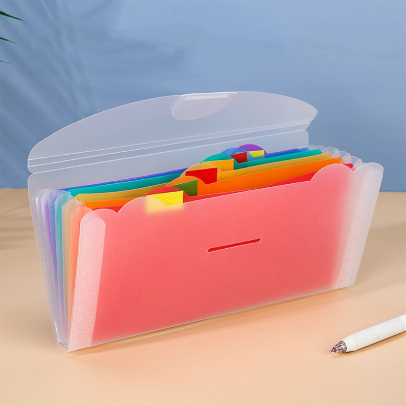 Carpeta de archivos de acordeón, organizador de documentos de billetera expansible para estuche, contenedor de recibo para estuche para facturas, tarjetas, cupones R
