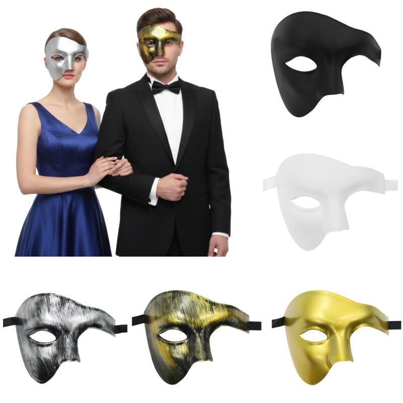 Męska maska w stylu vintage, wenecka, rzymska, wojownicza, na pół twarzy, idealna na maskaradę, imprezę taneczną, karnawał, cosplay, maska fantomowa z opery, rekwizyt.