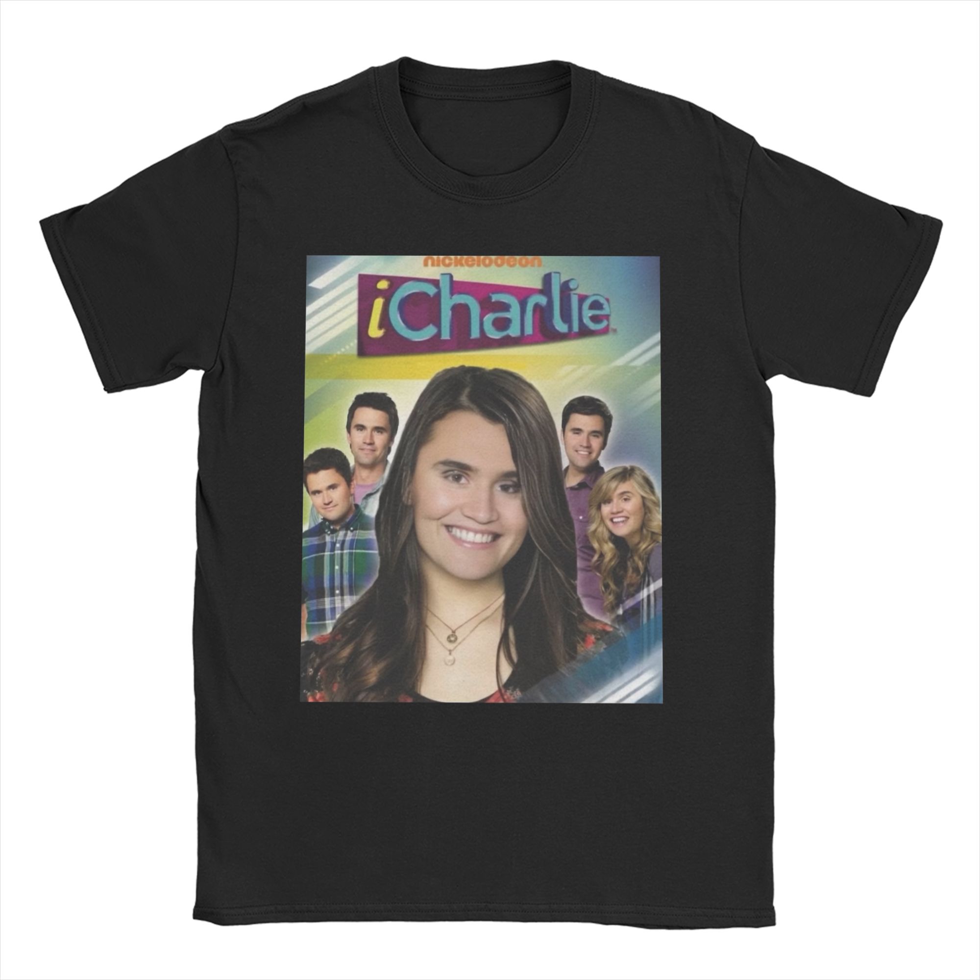 Kaos Wanita ICharlie Charlie Kirk Meme Kaos Pria Luar Biasa Kaos Lengan Pendek Atasan Leher O Pakaian Wanita Bermotif Grafis