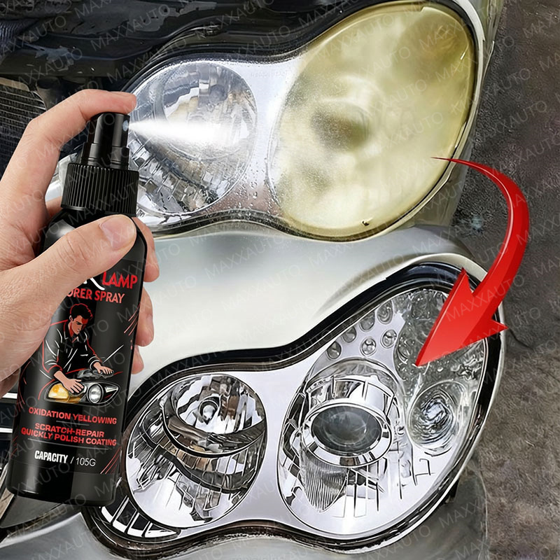 Autokoplamp restauratie polijsten - koplamp krasverwijderaar reparatie schonere pasta verwijder oxidatie koplamp polijstspray