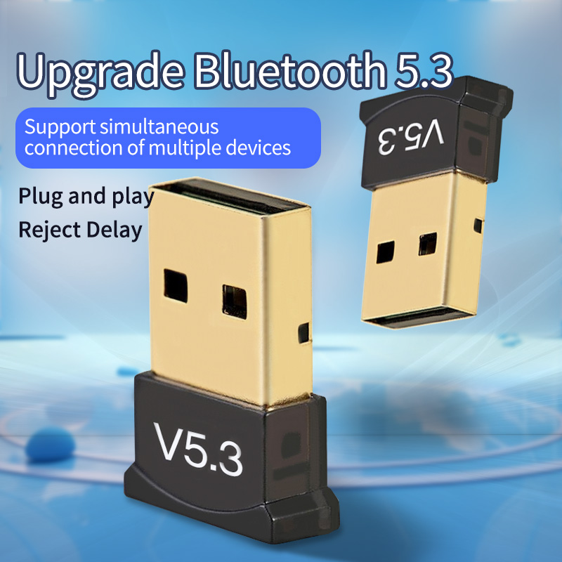 Adattatore Bluetooth per computer 5.3 0 Trasmettitore audio ricevitore Bluetooth wireless USB esterno per notebook desktop