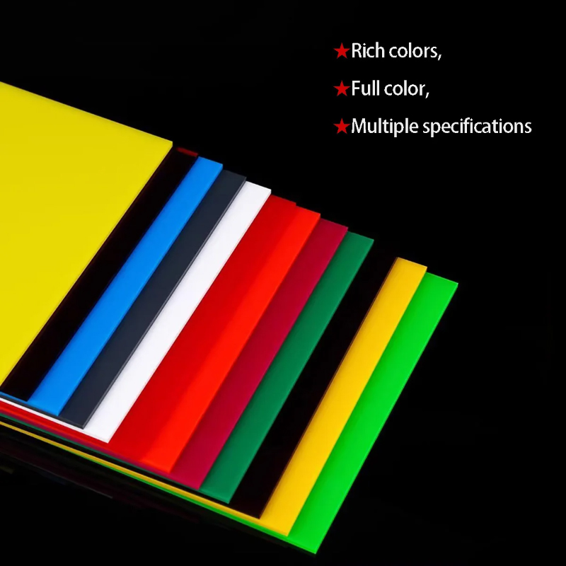 1Pcs Colored Acrylic Sheet PMMA Black Acrylic Plate Laser Cut Organic Glass Board High Transparency Weatherproof