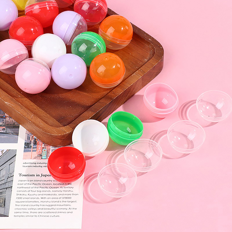 50 Stuks Mini 32MM Helder Transparantie Plastic Capsule Speelgoed Verrassing Bal Tiny Container Maken Dingen Model Gashapon speelgoed