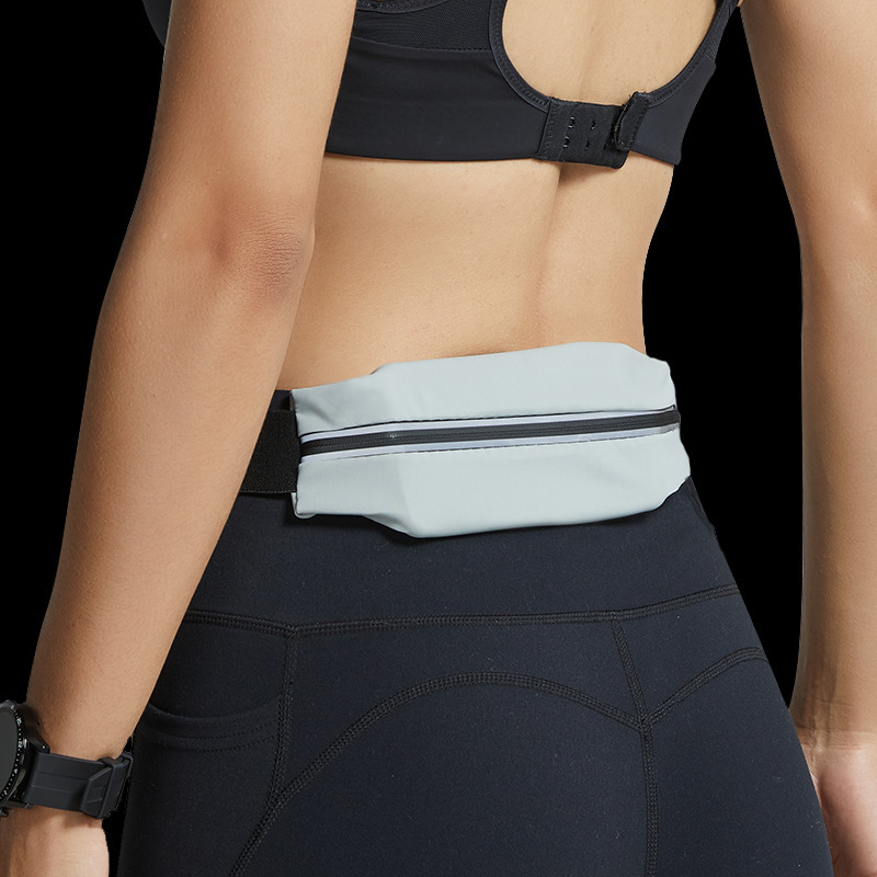 Riñonera deportiva invisible, cinturón para teléfono móvil, riñonera para correr a la moda, cinturón ultraligero impermeable