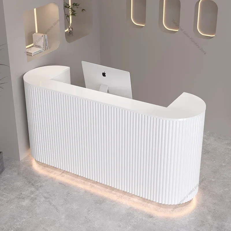 Simple Modern Furniture for Beauty Salon Bar Checkout Women's Clothing Store Small Counter Yoga Studio Front Desk Reception Desk