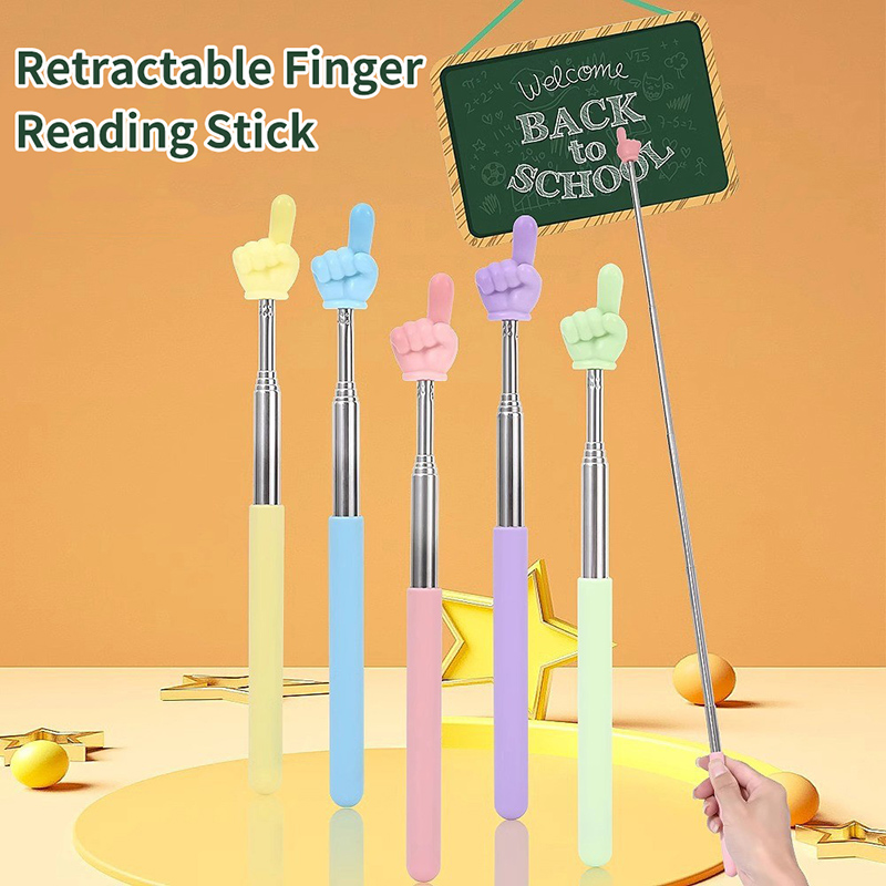Teacher Finger Pointer Reading Stick Preschool Teaching Tools Reading Guide Reading Sticks Handheld For Children Class Pointer