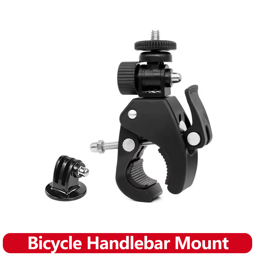 Soporte de trípode para manillar de motocicleta y bicicleta, para GoPro Hero 13 12 11 10 9 insta360 SJCAM SJ4000 AKASO DJI OSMO Action Camera